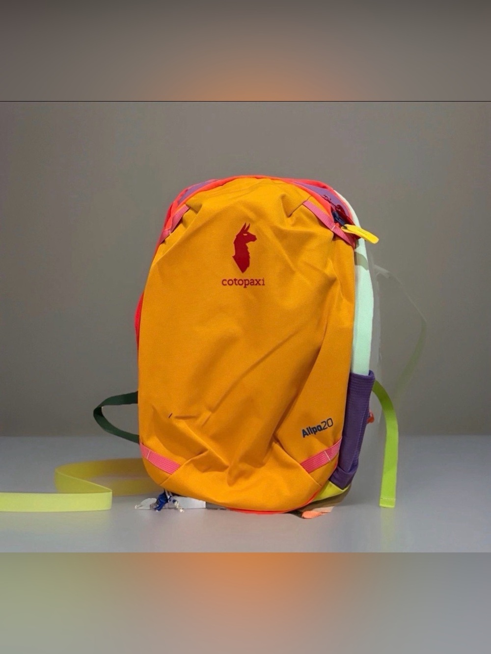 Cotopaxi Allpa 20 Backpack - Orange with Pink, Purple, Green, Yellow Accents